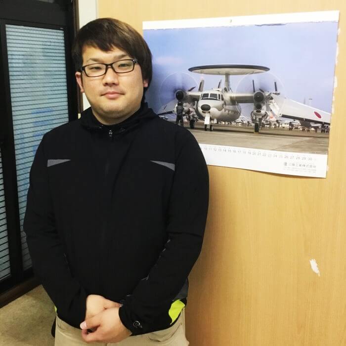 岐阜県の航空機製造工場で働く川本祐司さん